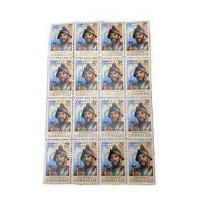 Juan Rodríguez Cabrillo 29¢ Stamps, 16 stamps